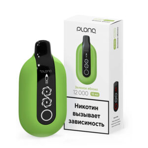 Одноразовая ЭС PLONQ ULTRA 12000 - Зеленое яблоко (М)