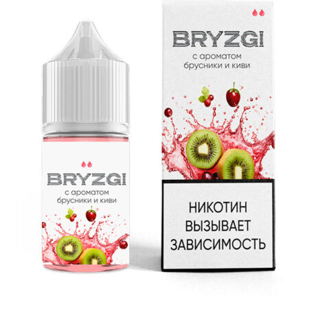 Жидкость BRYZGI Salt - Освежающая брусника киви 30мл (20 Strong)