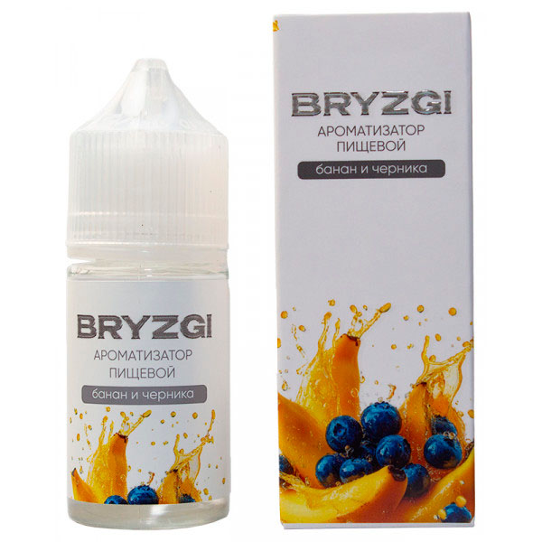 Ароматизатор Bryzgy 14мл - Банан черника Ароматизатор Bryzgy 14мл - Банан черника