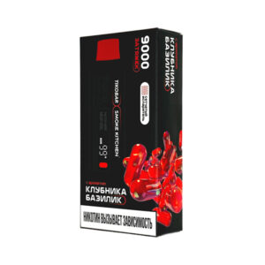 Одноразовая ЭС TIKOBAR SOLO x SMOKE KITCHEN 9000 - Клубника базилик