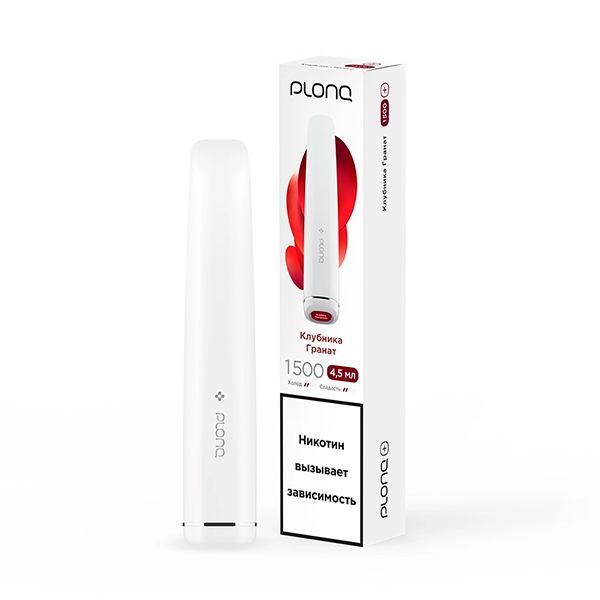 Одноразовая ЭС PLONQ PLUS 1500 - Клубника гранат (М) Одноразовая ЭС PLONQ PLUS 1500 - Клубника гранат (М)