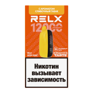 Одноразовая ЭС RELX-NOVA by WAKA 12000 - Сливочный Табак