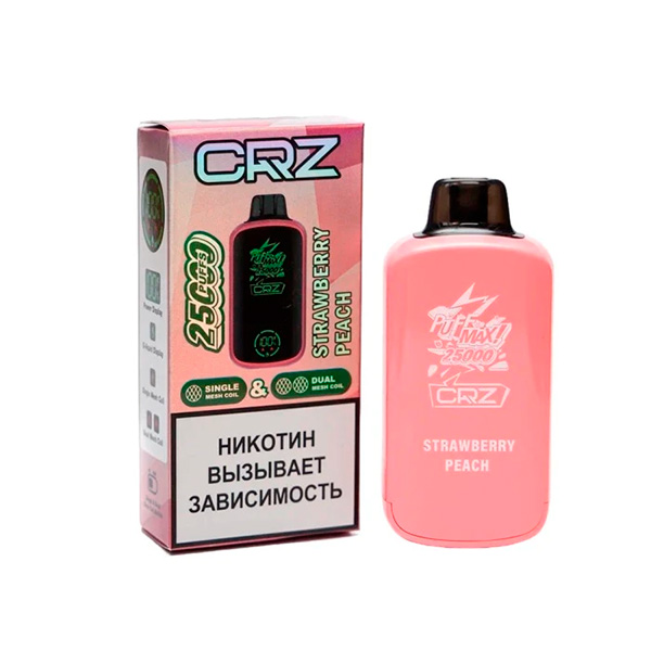 Одноразовая ЭС CRZ 25000 - Клубника Персик (M) Одноразовая ЭС CRZ 25000 - Клубника Персик (M)