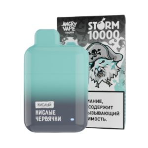 Одноразовая ЭС Angry Vape Storm 10000 - Кислые Червячки (М)