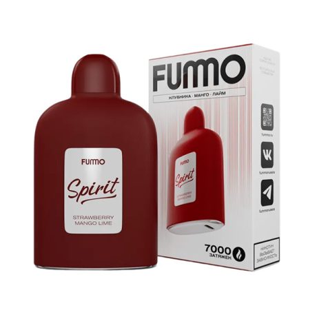 Одноразовая ЭС Fummo Spirit 7000 - Клубника Манго Лайм (М)