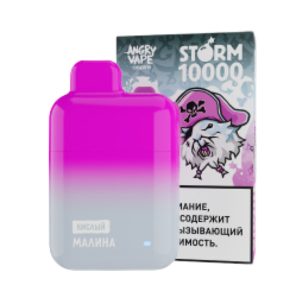 Одноразовая ЭС Angry Vape Storm 10000 - Малина (М)