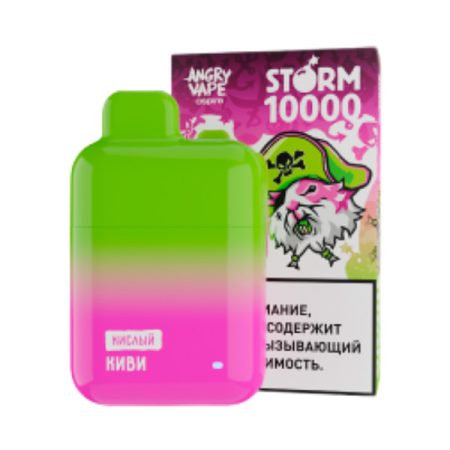 Одноразовая ЭС Angry Vape Storm 10000 - Киви (М)