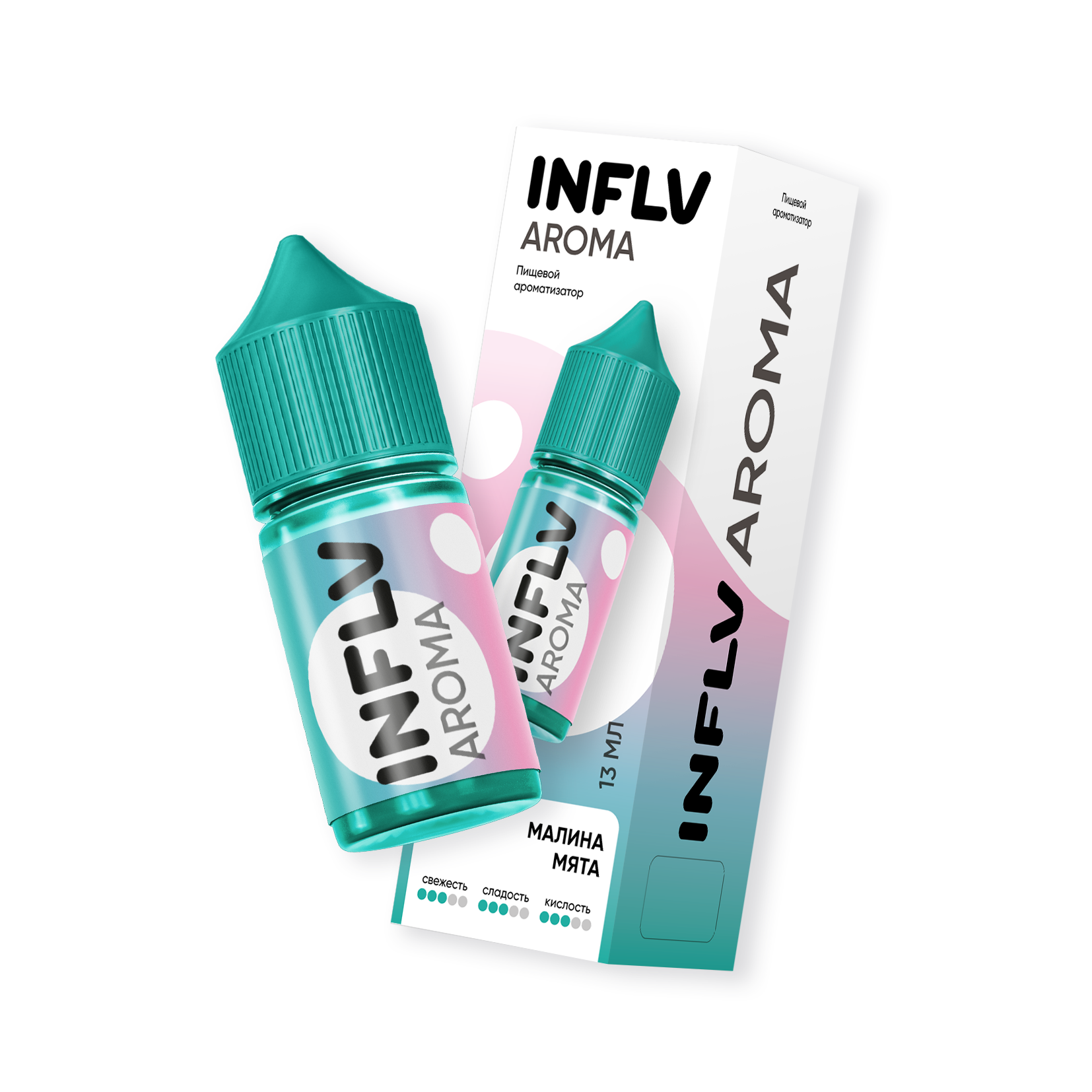 Ароматизатор INFLV AROMA 14 мл - Малина Мята Ароматизатор INFLV AROMA 14 мл - Малина Мята