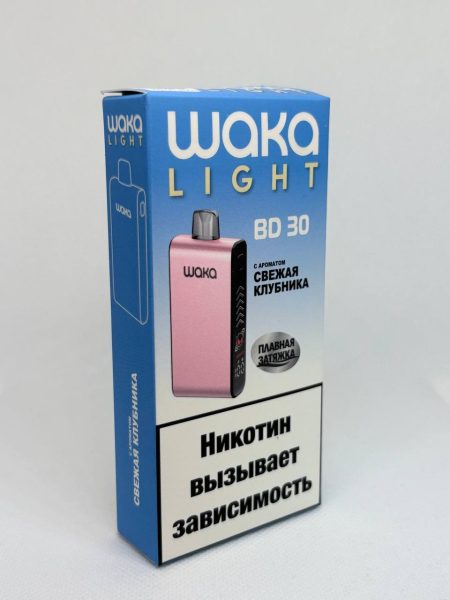 Одноразовая ЭС WAKA LIGHT BD 30000 - Свежая клубника (М)