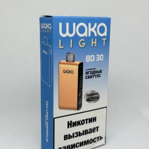 Одноразовая ЭС WAKA LIGHT BD 30000 - Ягодный скиттлс (М)