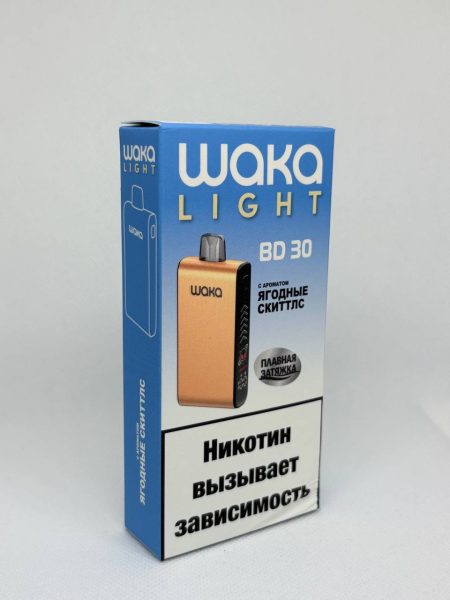 Одноразовая ЭС WAKA LIGHT BD 30000 - Ягодный скиттлс (М)