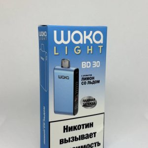 Одноразовая ЭС WAKA LIGHT BD 30000 - Лимон со льдом (М)