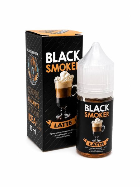 Ароматизатор BLACK SMOKER Coffee 13 мл - Latte (с ароматом Кофе латте и нотки бейлиз)