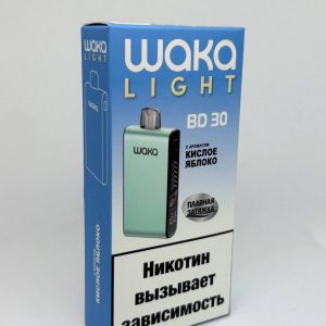 Одноразовая ЭС WAKA LIGHT BD 30000 - Кислое яблоко (М)
